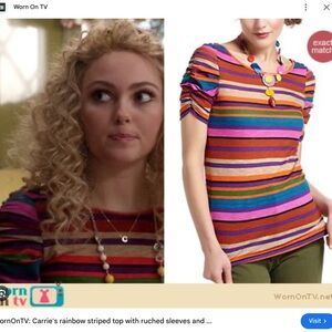 💜Anthropologie by Postmark here & there top🩷